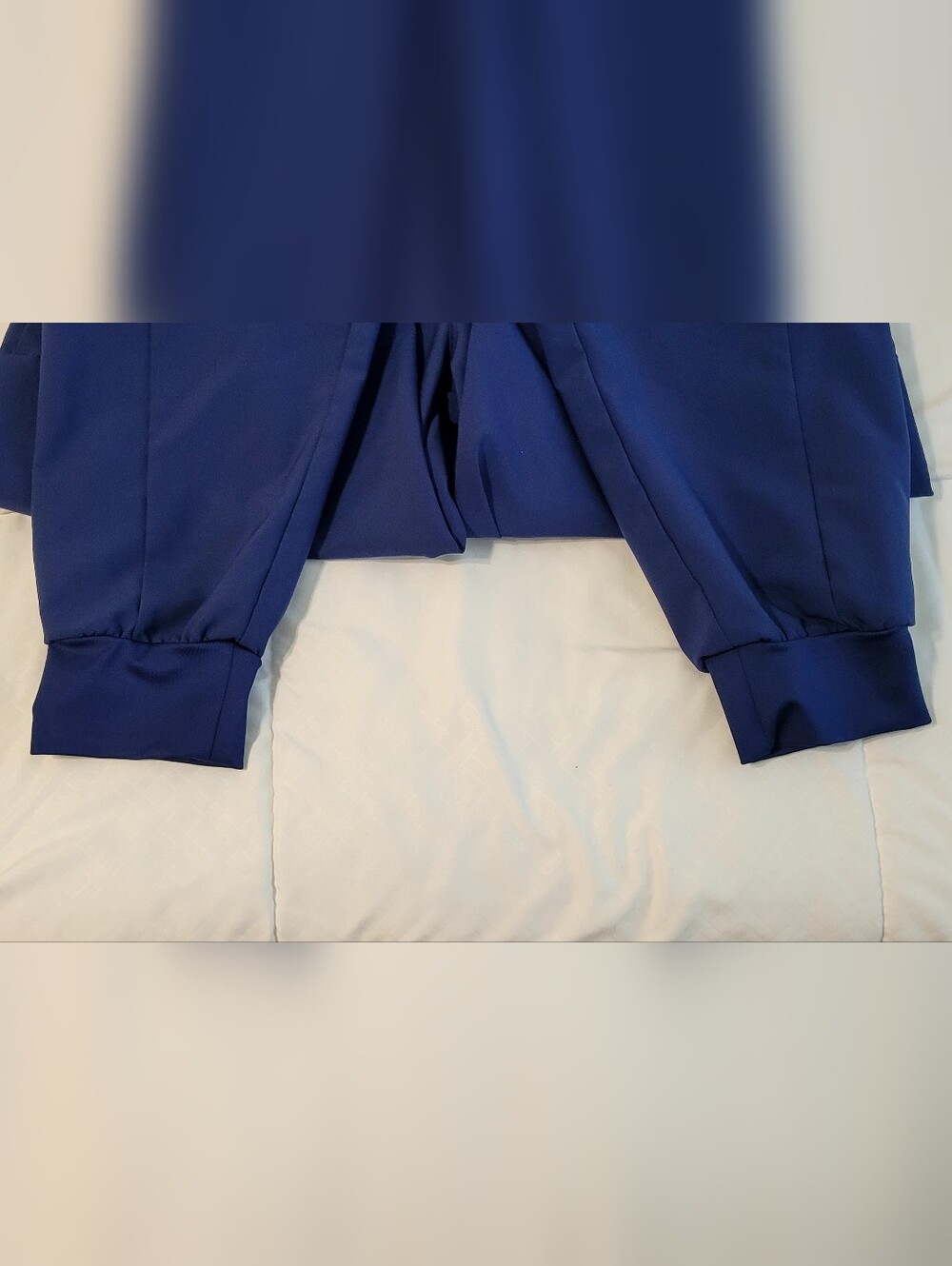 WonderWink Navy Maternity Jogger Pants with Support Panel - Picture 12 of 16